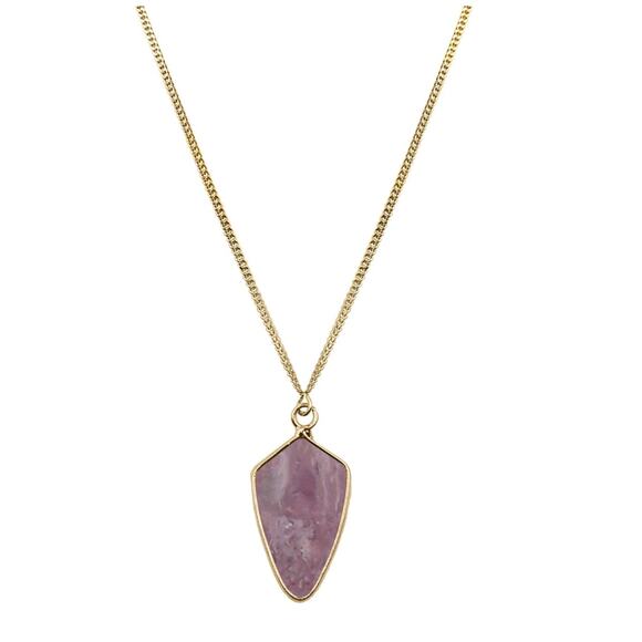 RETAIL $45 Kinsley Armelle Maxi Collection Ruby Necklace*Strawberry Quartz*26" - Picture 1 of 2